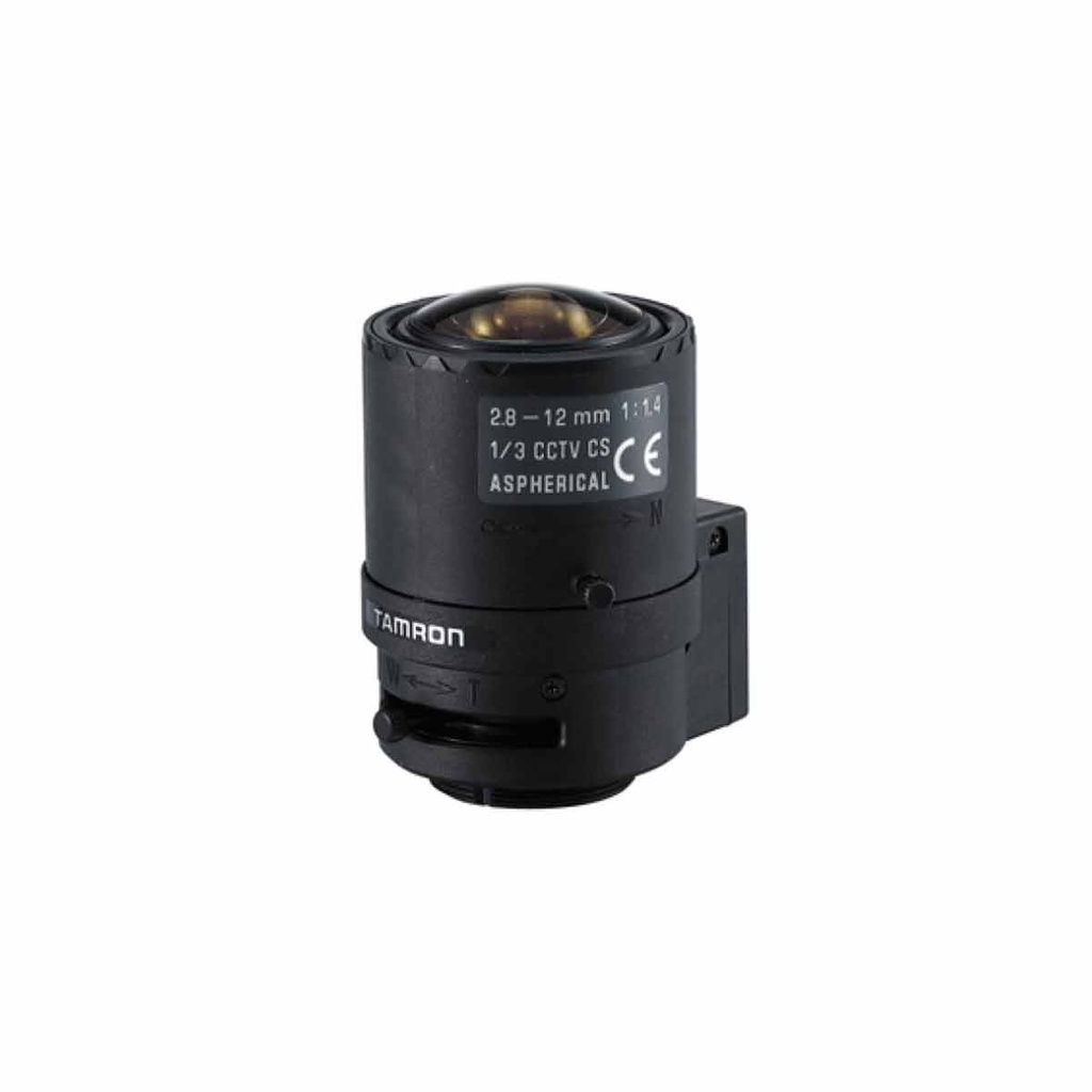 TAMRON 13VG2812AS - Lente japones autoiris / DC / Varifocal de 2.8 mm a 12 mm / Montaje CS 