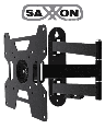 SAXXON SXVMLT12D - Soporte de Pared para Pantallas de 23 a 37 Pulgadas/ 25 Kg de Carga/ Brazo Doble Articulación/ Ángulo Ajustable