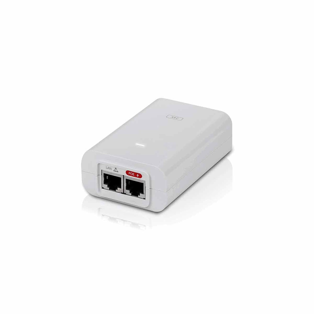 Ubiquiti POE-24-7W-G-WH - Inyector PoE Gigabit con protección contra descargas, alimentación de 24V