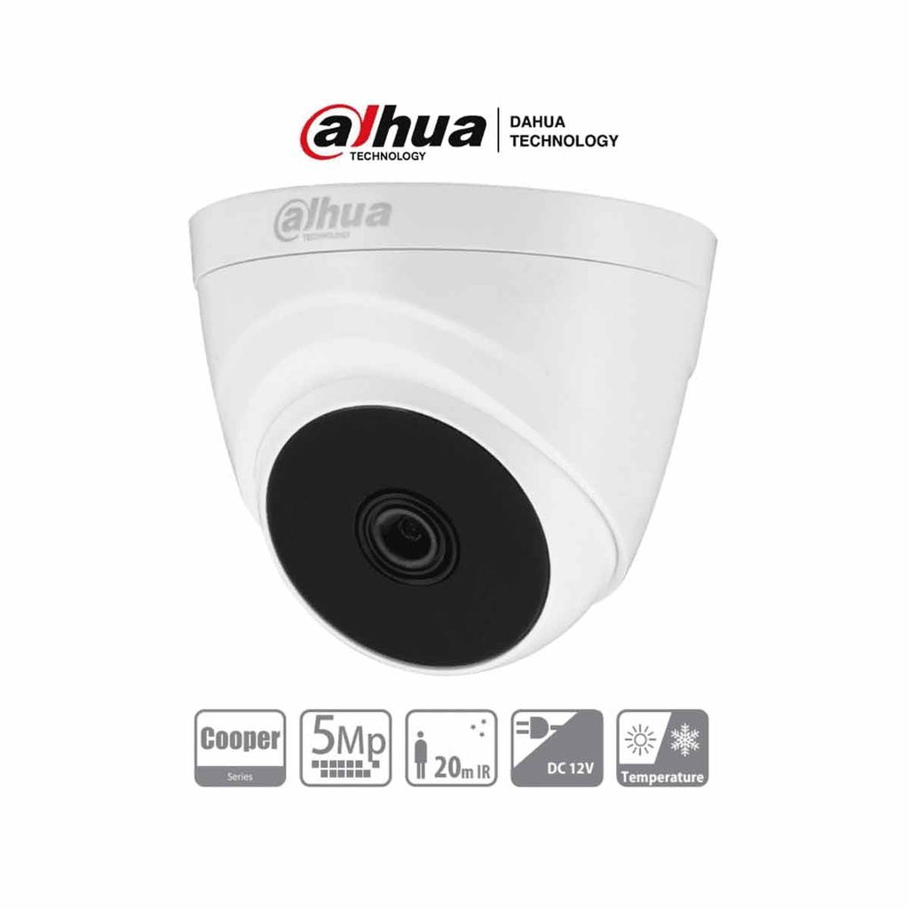 DAHUA HAC-T1A51-28 Cámara Domo de 5 Megapíxeles/ Lente de 2.8mm