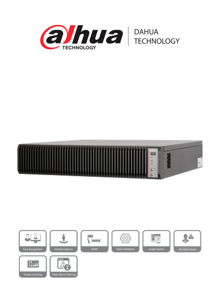 DAHUA DHI-IVSS7108-1M - Servidor de Video con Inteligencia Artificial/ 128 Canales IP