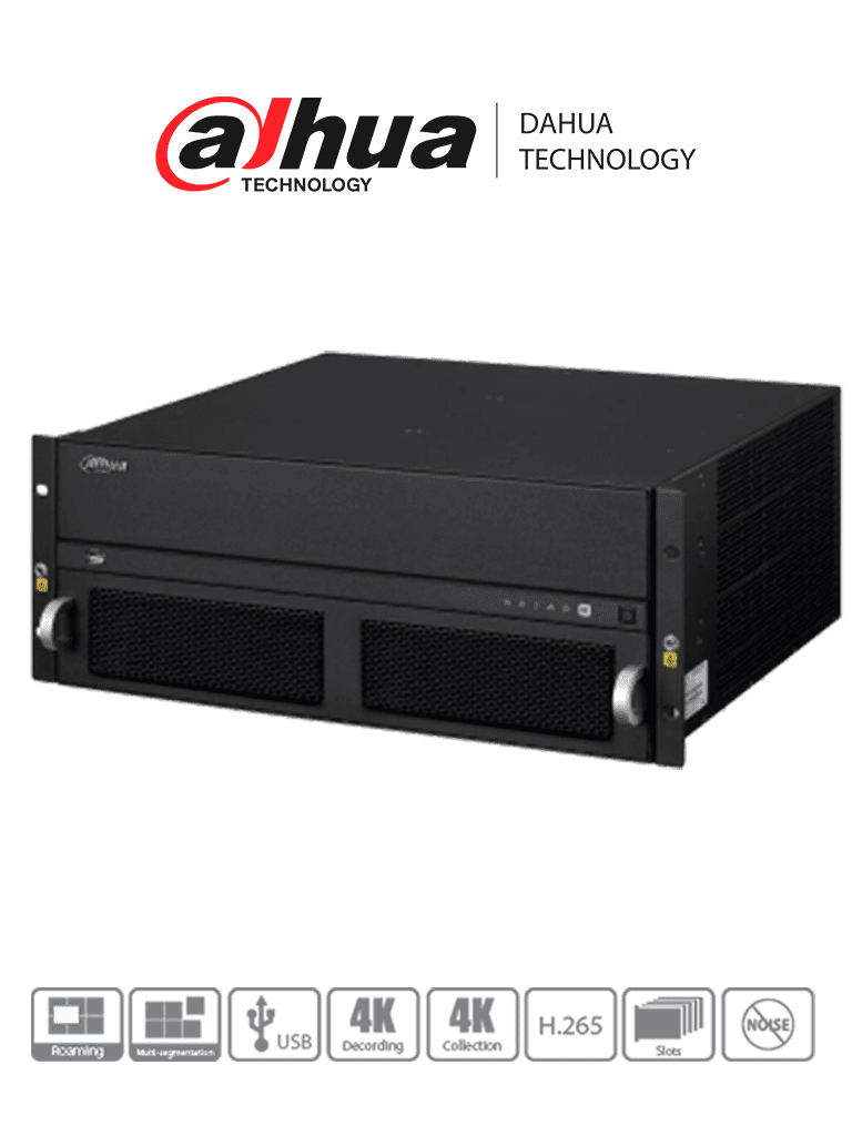DAHUA DHI-M70-4U-E - Decodificador de Video/ Hasta 10 Tarjetas de Entrada y Salida/ Para Aplicaciones de VideoWall/ Soporta Split de Video/ Plataforma de Control Web/ Requiere Tarjetas de Entrada VEC0404HH-M70  y Salida VEC0404HH-M70 (No Incluidas)/