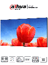 DAHUA DHL550UDM-EG - Pantalla de 55 Pulgadas FHD para Video Wall/ Panel LCD de Grado Industrial/ Ideal para Trabajar 24/7/ Marco Ultra Delgado de 1.8 mm (0.9mm Cada Marco)/ Interfaces HDMI, DVI, VGA, BNC y USB/ 