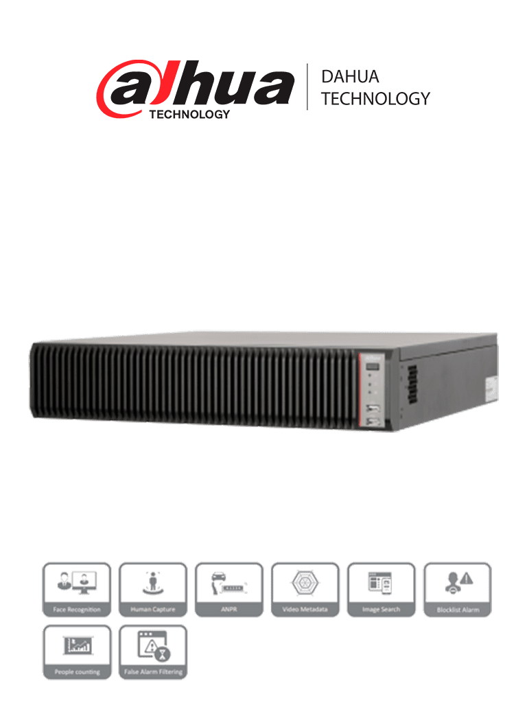 Dahua IVSS7108-2M - Servidor de Video con Inteligencia Artificial/ 128 Canales IP