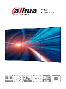 Dahua LS460UCM-EF - Pantalla Full HD para Videowall de 46 Pulgadas/ Panel LCD ADS Industrial 24/7/ Marco Ultra Delgado de 3.5mm/  Soporta Daisy Chain (Conexión HDMI en Cadena)/ Interfaces HDMI, DVI, VGA, BNC y USB/ Brillo 500 cd/m2/ #LoNuevo #ESM2023
