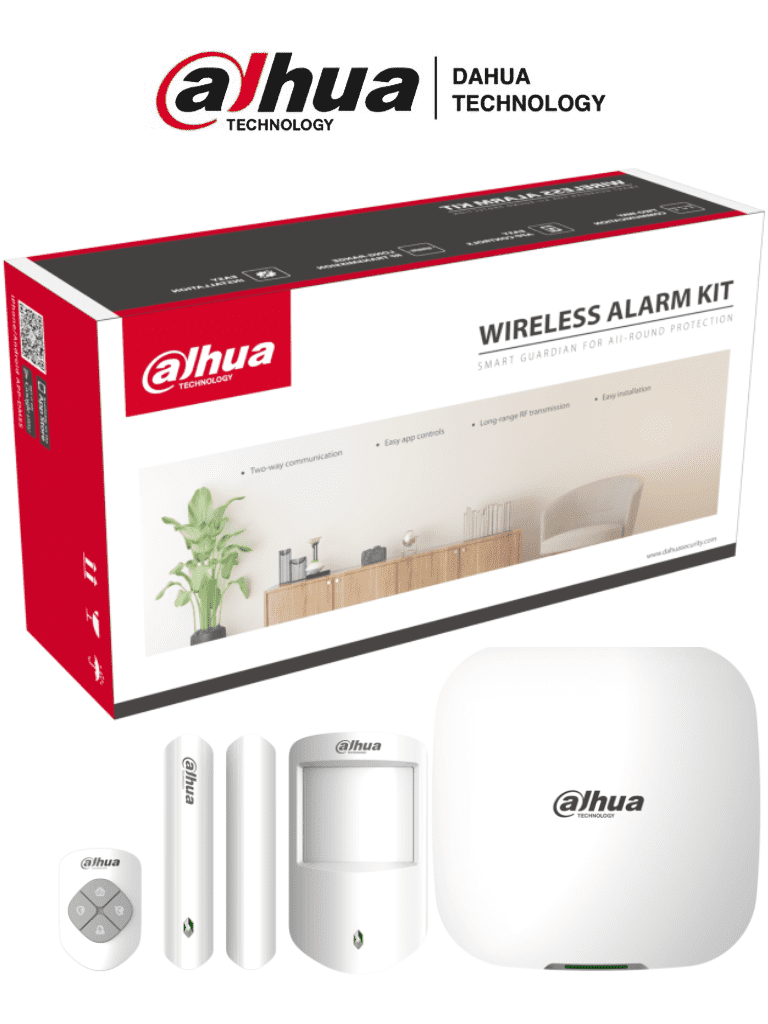 DAHUA DHI-ART-ARC3000H-03-FW2 - Kit Alarma Inalámbrico con Conexión 4G, Wifi