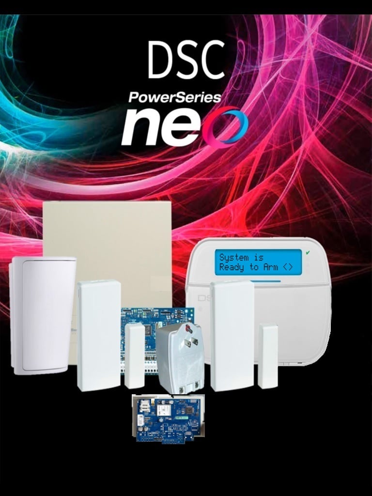 DSC NEO-RF-LCD-IP-SB Paquete NEO 32 Zonas Inalámbricas/Panel HS2032