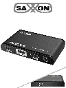 SAXXON LKV312HDR-V2.0 - Divisor de Video HDMI 4K de 1 Entrada y 2 salidas/ Soporta Resolución 4Kx2K @30Hz/ 1080P/