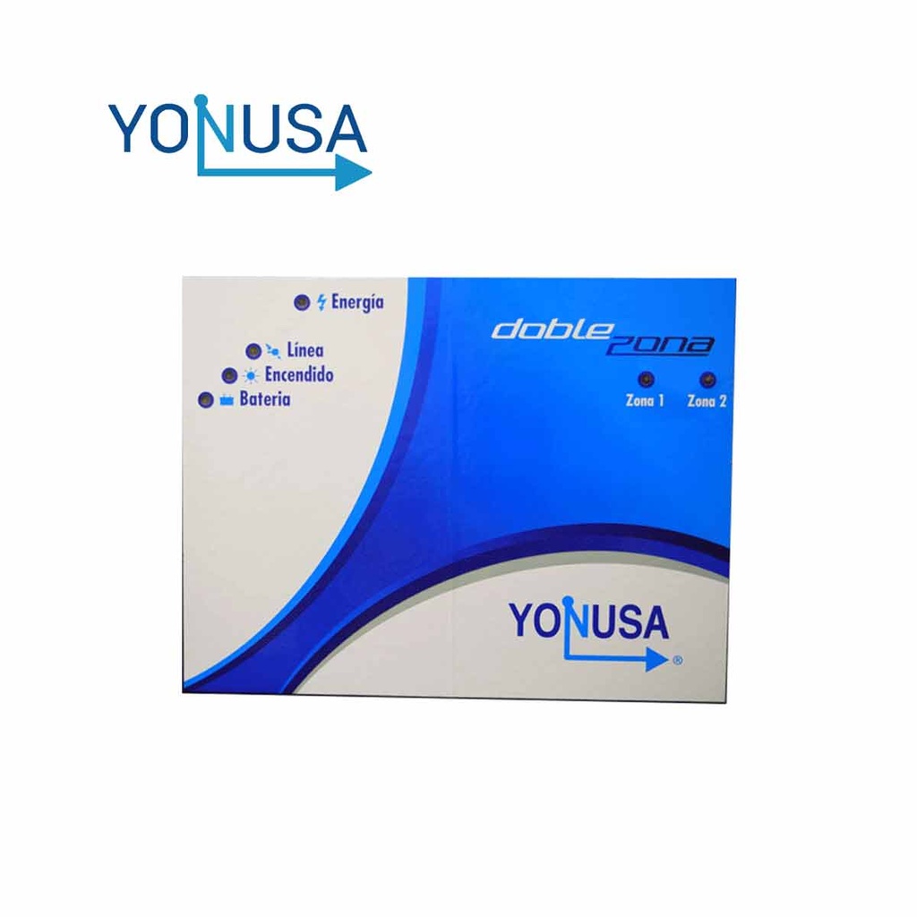YONUSA EY10000127/2Z - Energizador de doble zona con un alcance de hasta 3,000 metros lineales cada una