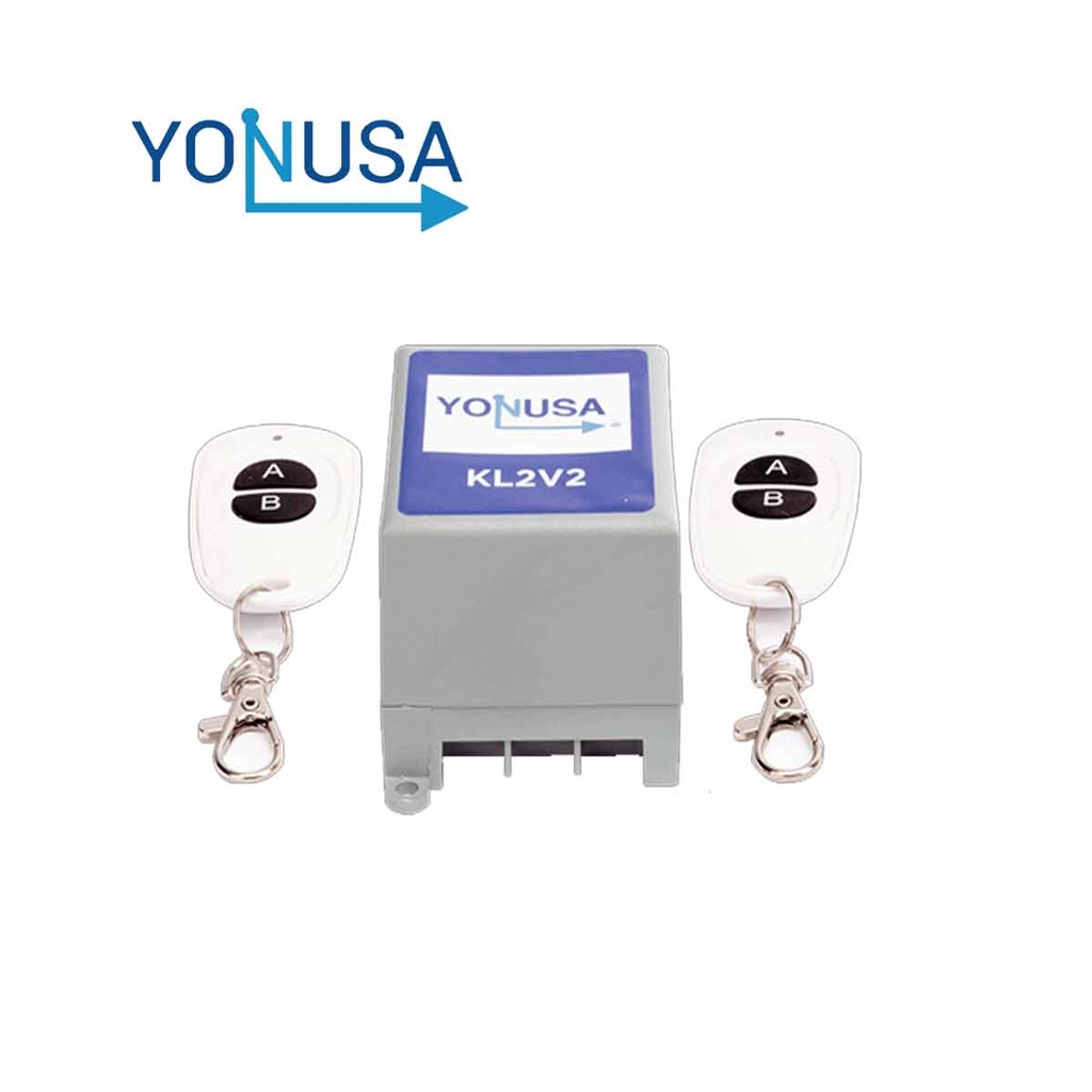 YONUSA KL2V2 -  Modulo de mando receptor y dos transmisores compatibles