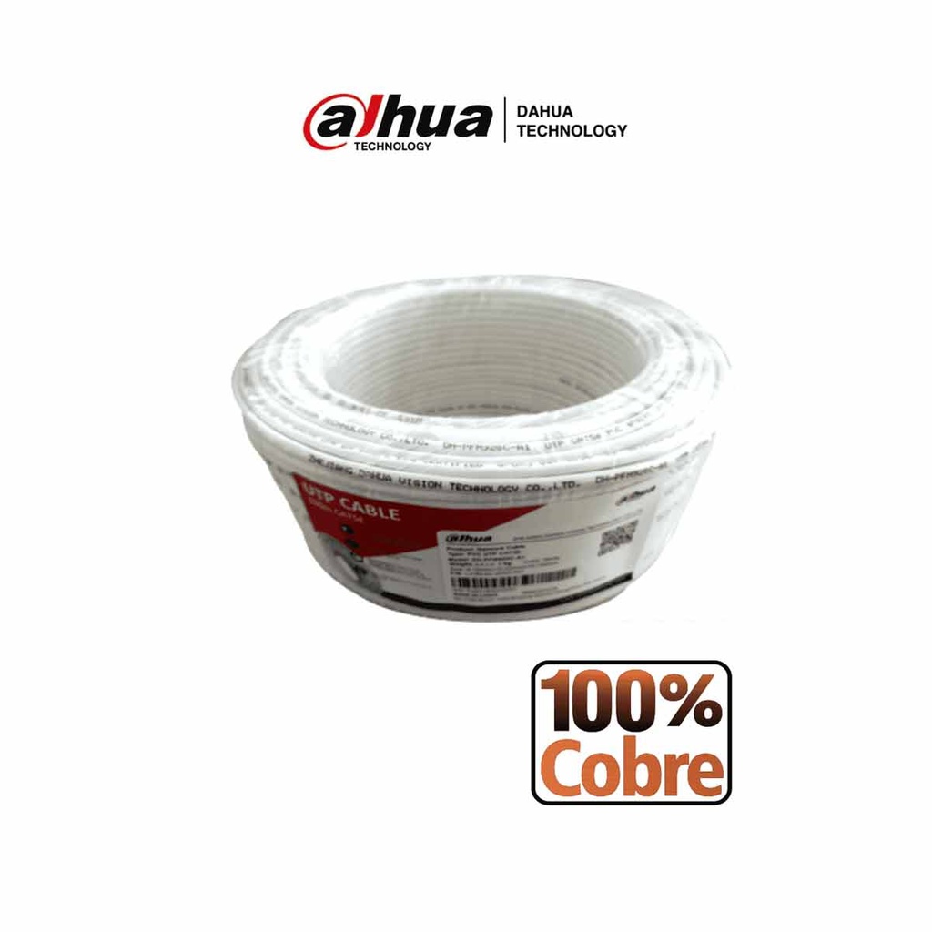 DAHUA PFM920I-5EUN-C-V2-100 - Bobina de 100 Mts de Cable UTP Cat5e 