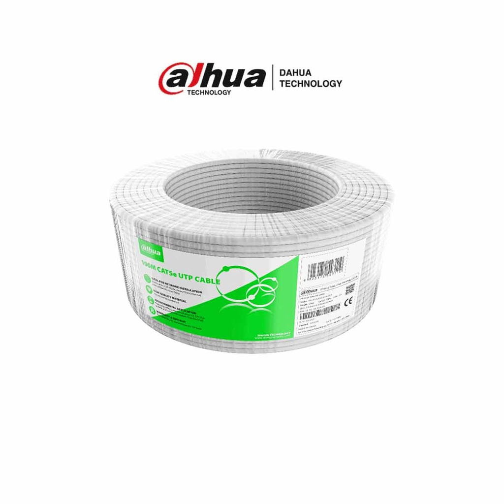DAHUA PFM922I-5EUN-C-100 - Bobina de 100 Metros de Cable UTP Cat 5e 