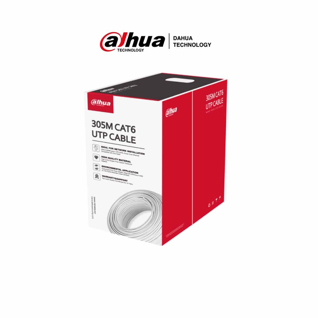 DAHUA PFM923I-6UN-C - Bobina de cable UTP 100% cobre