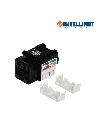 INTELLINET 210416 - Jack CAT 5e / De impacto 110 / Keystone / Color negro
