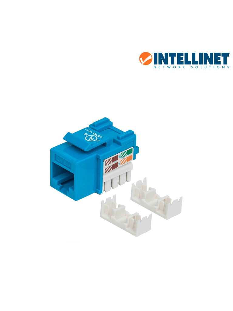 INTELLINET 210546 - Jack CAT 5e / De impacto 110 / Keystone / Color azul (1005512)