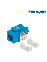INTELLINET 210737 - Jack RJ45 CAT6 Keystone / de impacto 110 / color azul (1004421)
