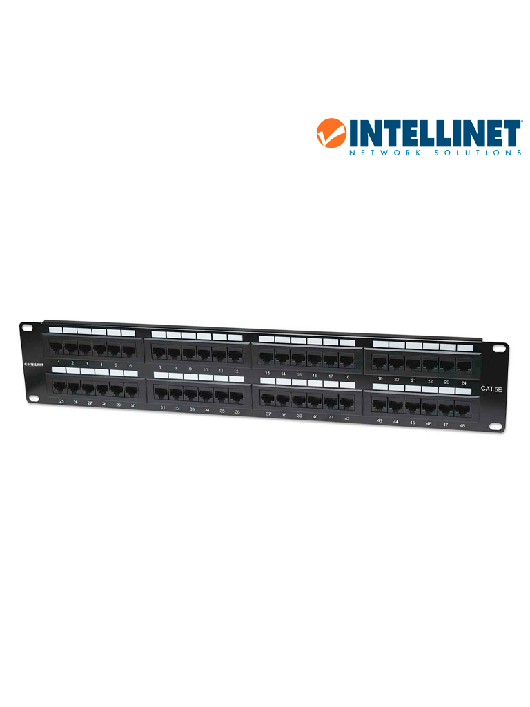 INTELLINET 513579 - Panel de Parcheo Cat5e 48 puertos, UTP, 2UR