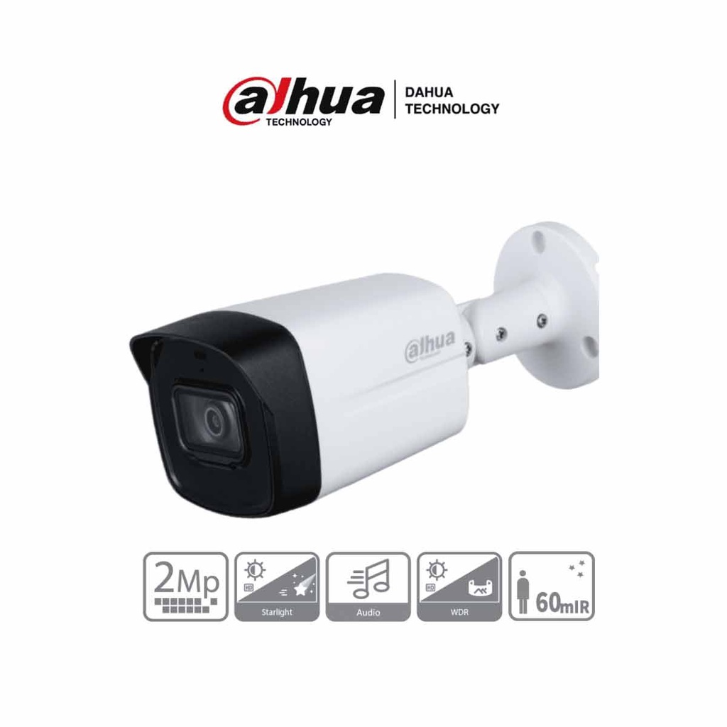 DAHUA HAC-HFW1231TLM-I6 - Camara Bullet de 2 Megapixeles/ Super Adapt/ Lente de 2.8 mm