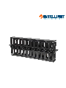 INTELLINET 714655 - Organizador Cables 19"/ 1U / plástico / doble cara