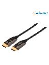 MANHATTAN 355445 - Cable HDMI Optico Activo Plenum de 50 Metros/ Resolución 4K@60Hz/ Soporta 3D y Canal Ethernet/ HDMI Macho a Macho/ Soporta Canal de Retorno de Audio (ARC)/ Admite Imagenes HDR/ 