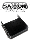 SAXXON 70033501- Charola para gabinete/ Deslizable para teclado/ Color negro/ Medidas 440 mm de ancho x 350 mm de profundidad 1UR