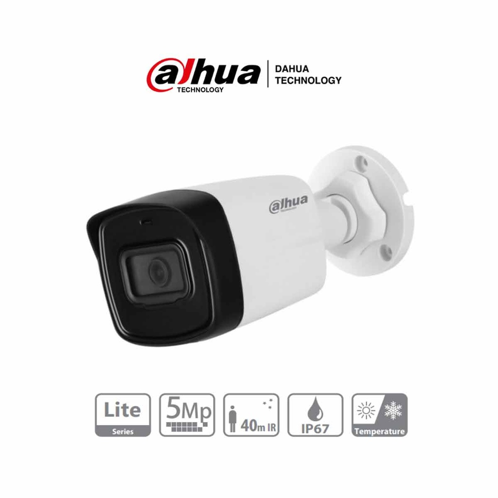 DAHUA HAC-HFW1500TL-28 - Camara Bullet de 5 Megapíxeles/ Lente de 2.8mm