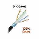 SAXXON OFTPCAT6COPEXT - Bobina de Cable FTP Cat6 100% Cobre/ 305 Metros