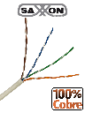 SAXXON OUTP6COP305BC - Bobina UTP Cat6 100% Cobre/ 305 Mtro/ Blanc Interior/ 4 Pares/UL444/ CERT ISO9001/ RoSH (1010463)