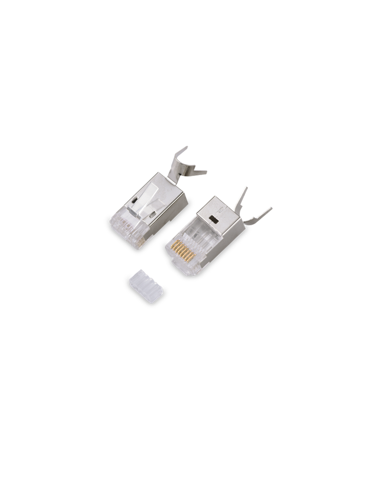 SAXXON S901H - Conector plug RJ45 para cable UTP / CAT 6A / Blindado / Paquete 100 piezas / #LosIndispensables