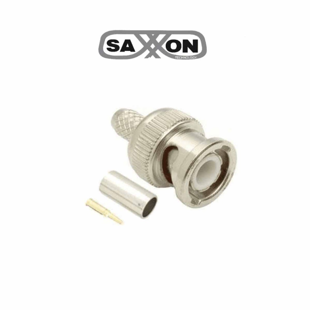SAXXON PSUBR08 - Bolsa de 10 Conectores BNC Macho para Apretar