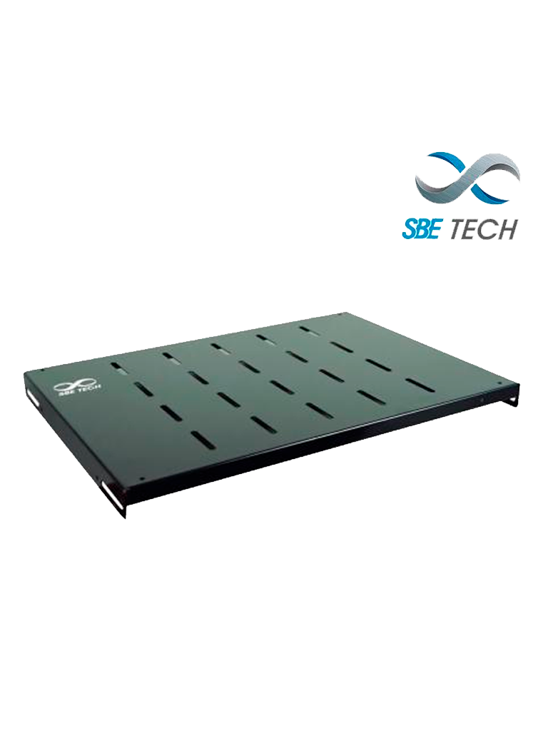 SBETECH SBE-CF1915V - Charola fija ventilada para gabinete de 600 mm de profundidad x 19" 1 UR