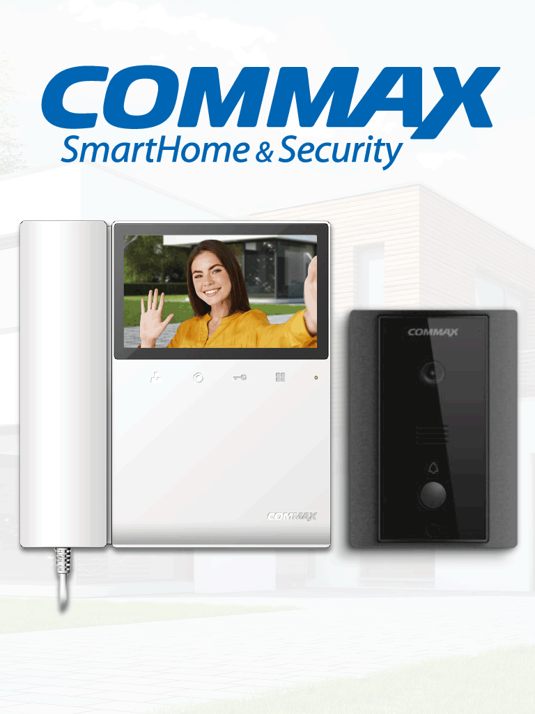 COMMAX CDV43K2DRC4LN - Kit de videoportero Commax a color con monitor de 4.3 pulgadas 