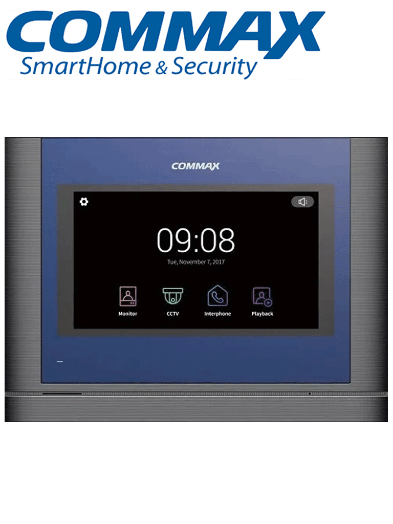 COMMAX CDV704MA - Monitor manos libres, touch de 7 pulgadas compatible con frente DRC4CP 