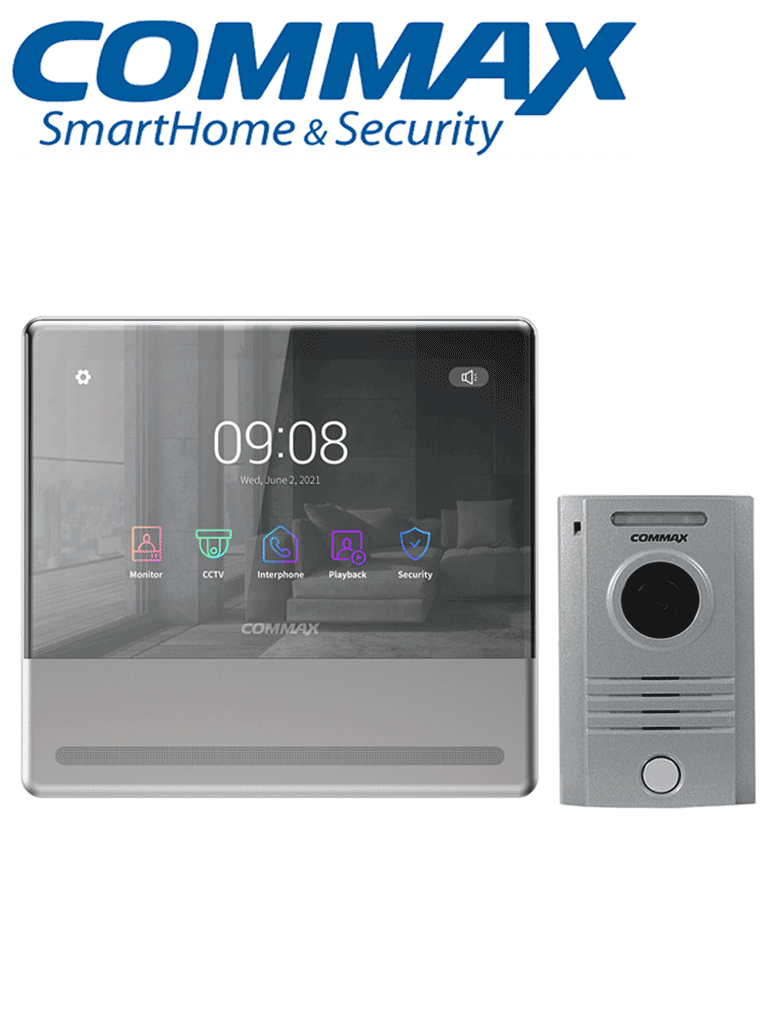 COMMAX CMV70MXP - Paquete de monitor Wifi para videoportero con notificación al celular 