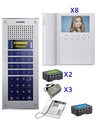 COMMAX CVM43ADEP - Paquete base que incluye frente de calle departamental CMP4BCT