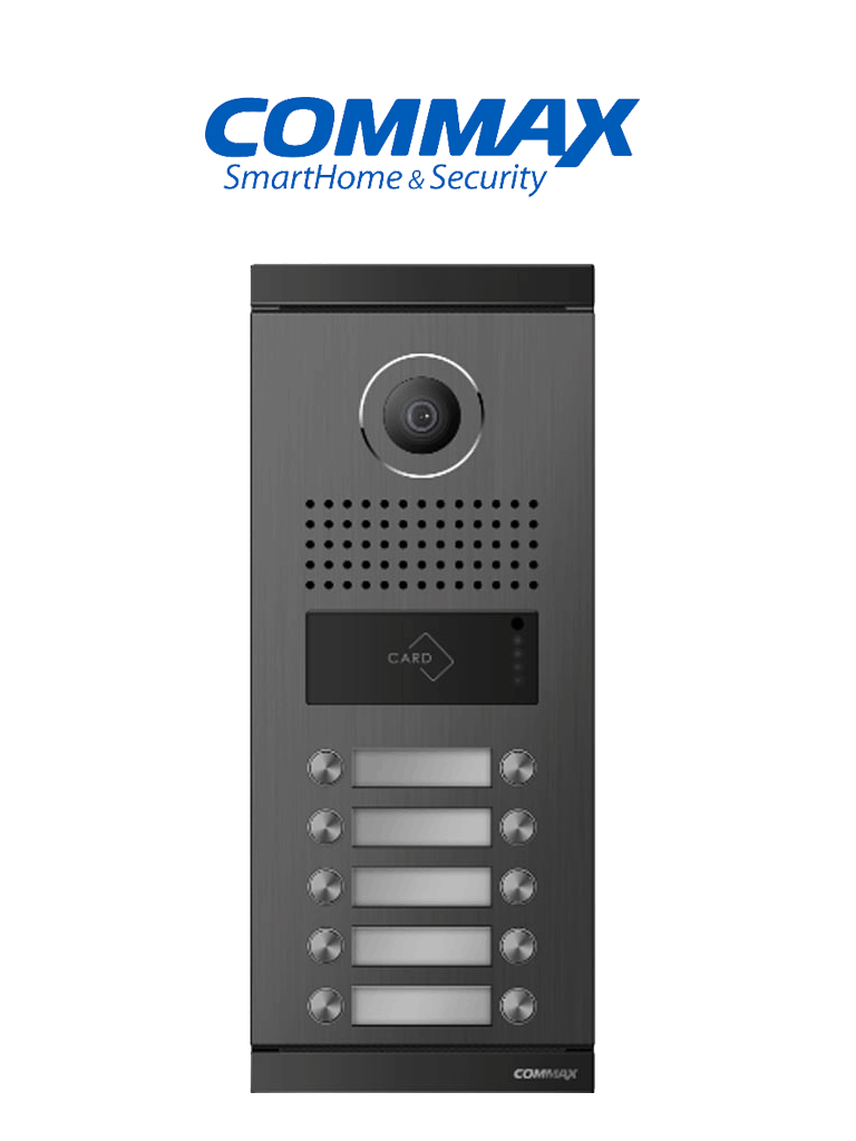 COMMAX DRC10MLRF1 - Frente de calle para 10 apartamentos compatible con monitores  Commax