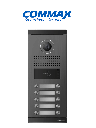 COMMAX DRC10MLRF1 - Frente de calle para 10 apartamentos compatible con monitores  Commax