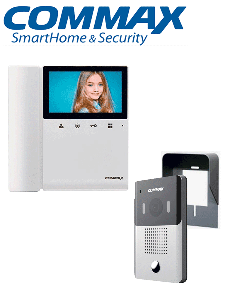 COMMAX DRC4YPACK - Paquete de videoportero frente de calle DRC4Y