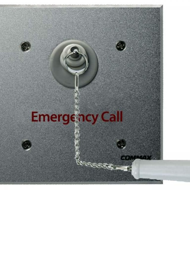 COMMAX ES420 - Botón de emergencia con cadena para uso en regaderas