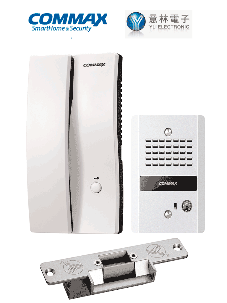 COMMAX PAQDP2SGYS - Paquete de interfon para audio portero / Frente de calle DP2G 