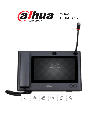 DAHUA DHI-VTS8340B-CG - Pantalla de intercomunicación con videoporteros (DHI-VTS8340B-CG)