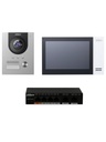 DAHUA KTP01(S) - Kit de Videoportero IP con Frente de Calle metálico, Monitor y Switch POE