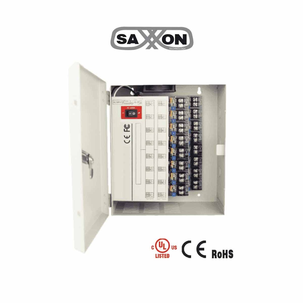 SAXXON PSU1220D16H- Fuente de Poder Profesional de 11 a 15 vcd/ 20 Amperes