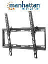 MANHATTAN 460941 - Soporte de Pared para Pantallas de 32 a 55 Pulgadas/ 35 Kg de Carga/ Ajuste de Angulo Vertical de 0 a 14 Grados/ Acero Reforzado/ VESA 200/ 300/ 400x200/ 400 