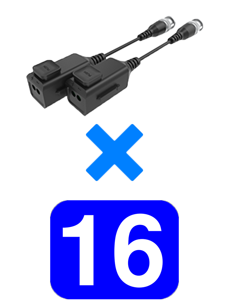 UTEPO UTP101PHD6PAK16 - 16 Pares de transceptores pasivos  HD