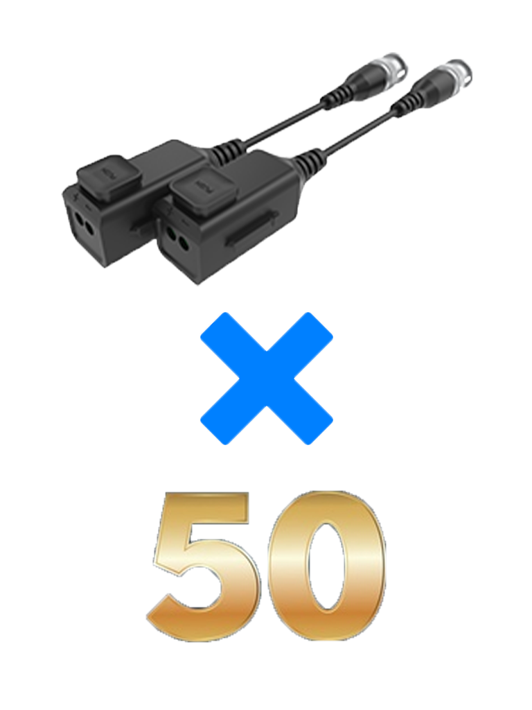 UTEPO UTP101PHD6PAK50 - 50 Pares de transceptores pasivos  HD