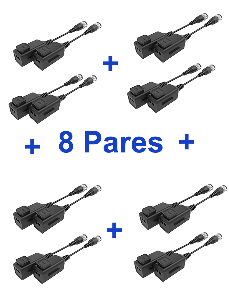 UTEPO UTP101PHD6PAK8 - 8 Pares de transceptores pasivos  HD / Diseño para empalmes ordenados 