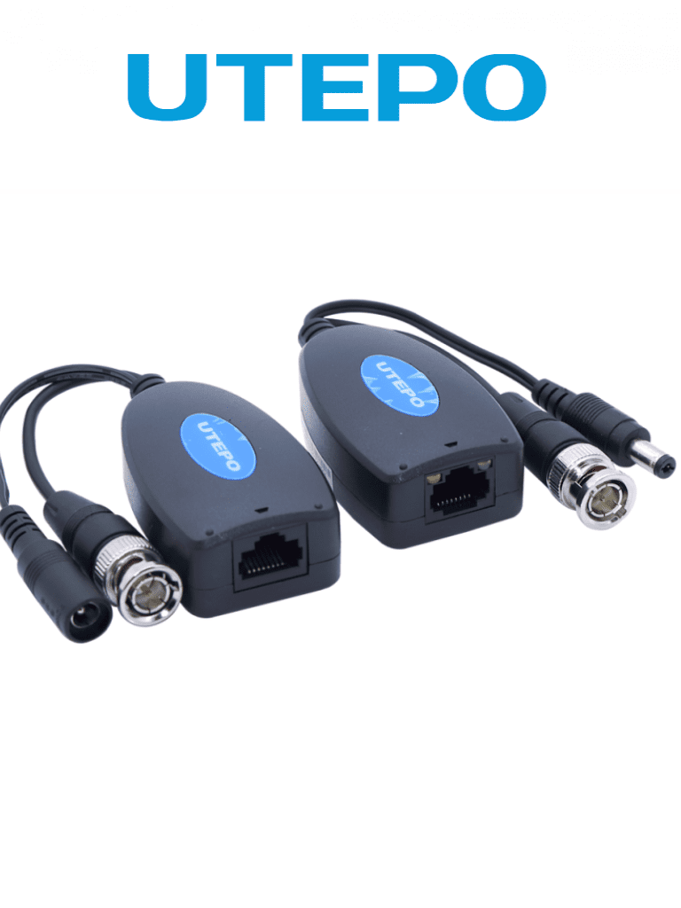 UTEPO UTP101PVHD12 - Par de Transceptores 4k para Video y Energía/ Con Entradas RJ45
