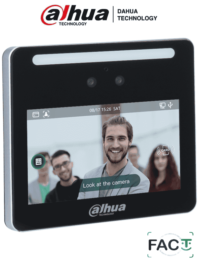 DAHUA ASA3213GL-MW- Control de Asistencia y Acceso Simple con Reconocimiento Facial