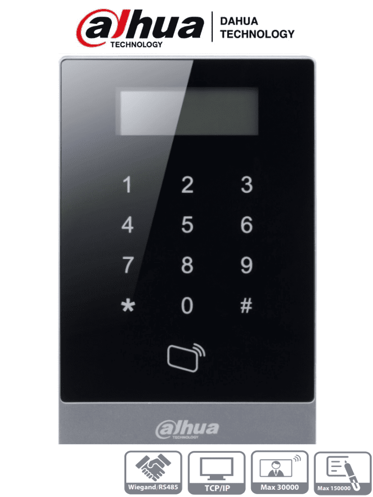 DAHUA ASI1201A-D- Teclado Touch para Control de Acceso con Pantalla LCD/ Lectora de Tarjetas ID